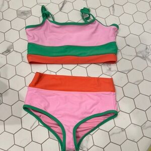 Beach Riot Pink and Orange Swimwear